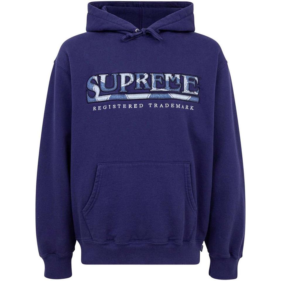 Supreme Amazing Denim Logo Hoodie Blauw | BE100PQ