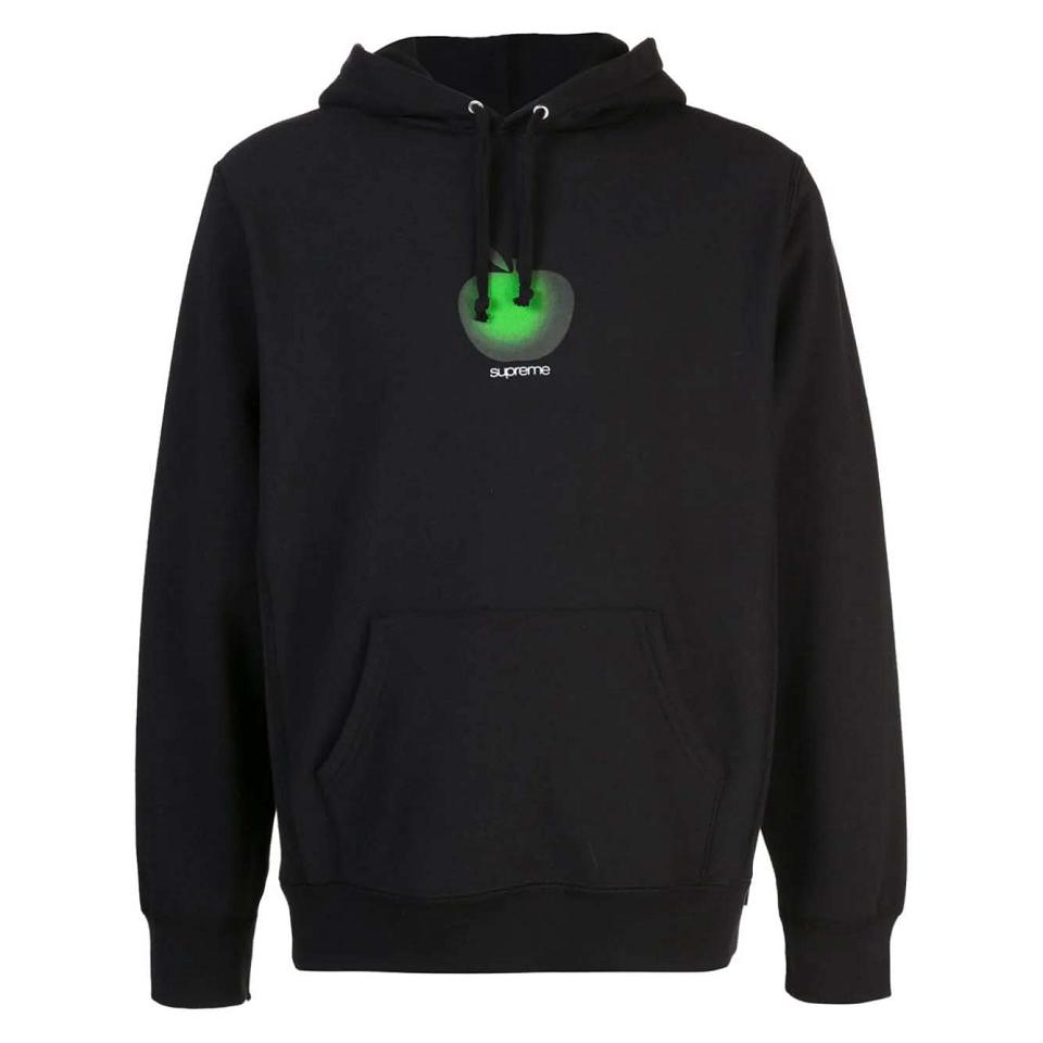 Supreme Apple Logo Hoodie Zwart | BE101AP