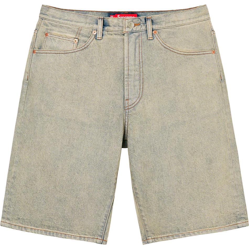 Supreme Baggy Denim Korte broek Khaki | BE234FM