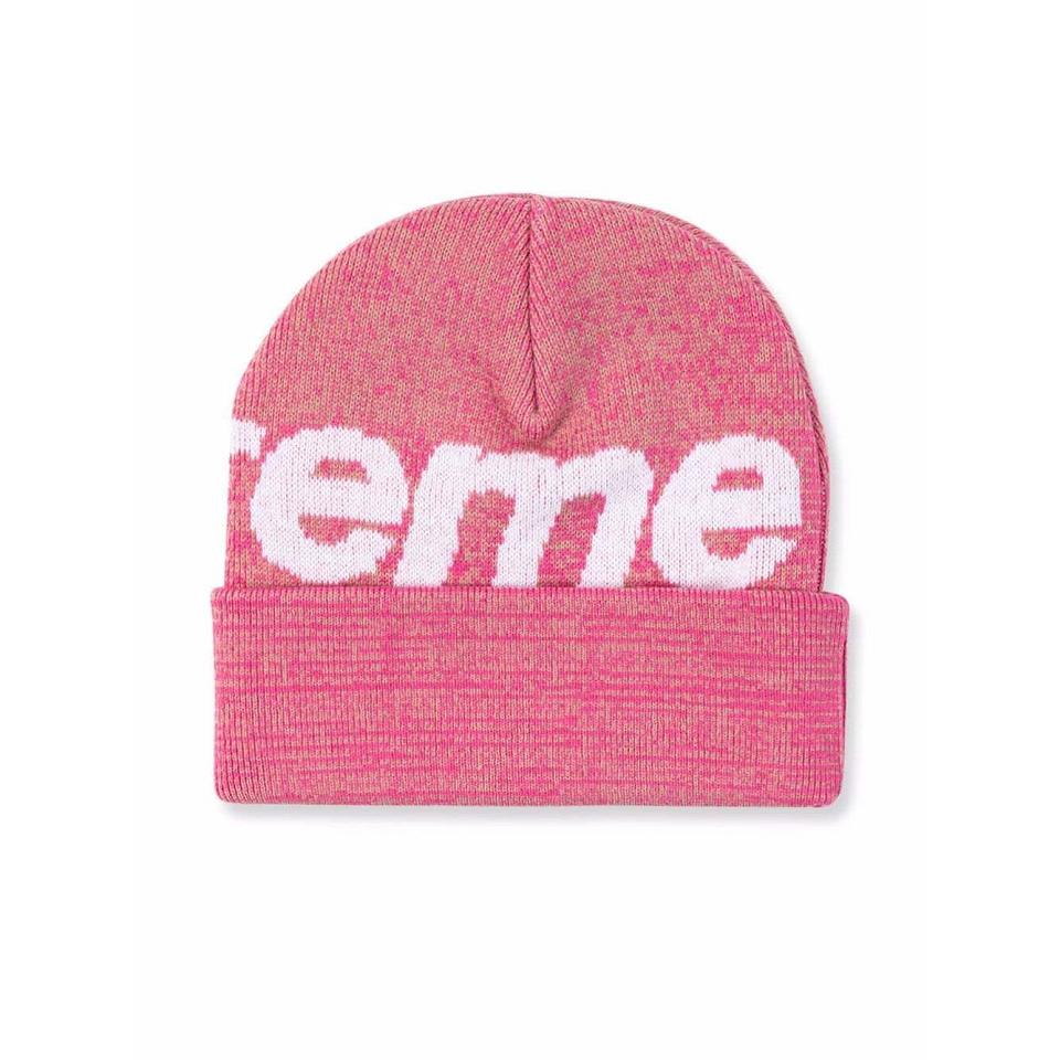 Supreme Big Logo Beanie Hoeden Roze | BE479NB