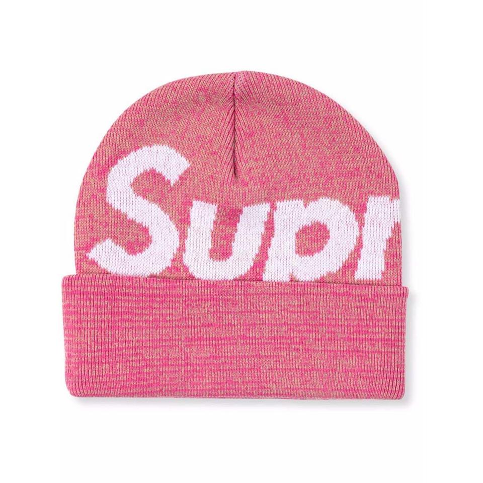 Supreme Big Logo Beanie Hoeden Roze | BE479NB