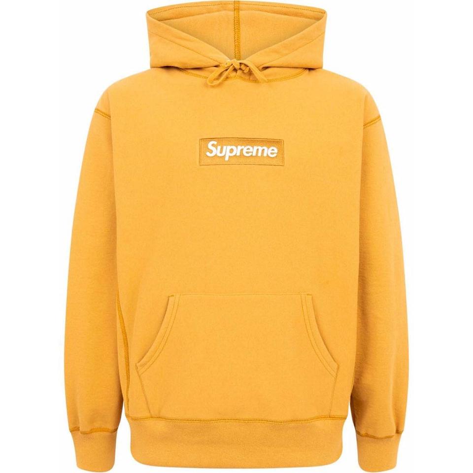 Supreme Box Logo Hoodie Geel | BE103DN