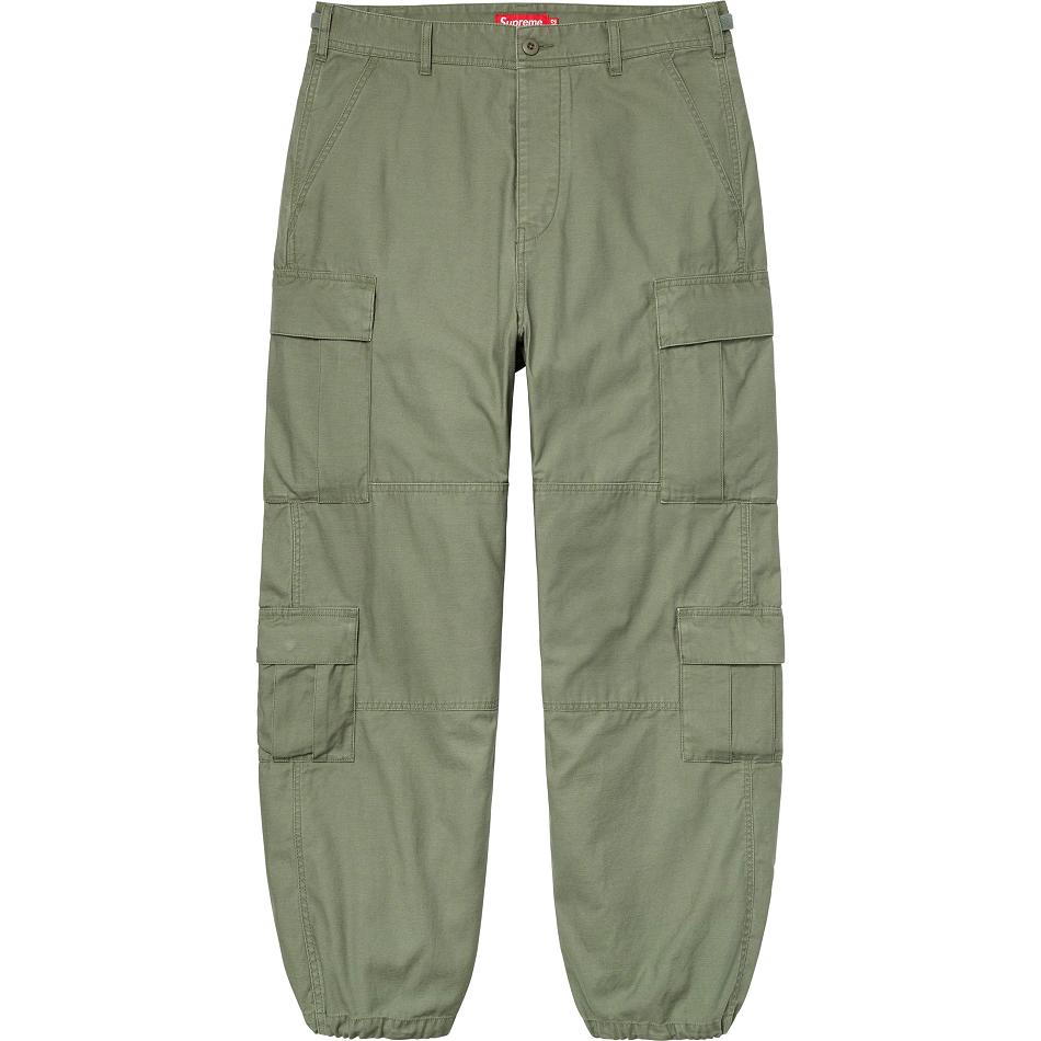 Supreme Cargo Pant Broek Olijfgroen | BE194MA