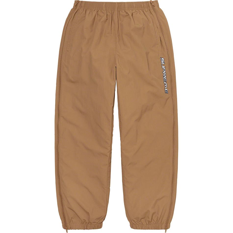 Supreme Full Zip Baggy Warm Up Pant Broek Bruin | BE158HK