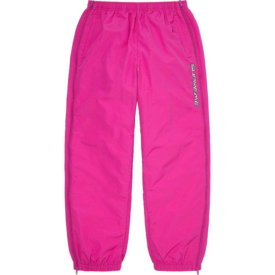 Supreme Full Zip Baggy Warm Up Pant Broek Roze | BE160KI