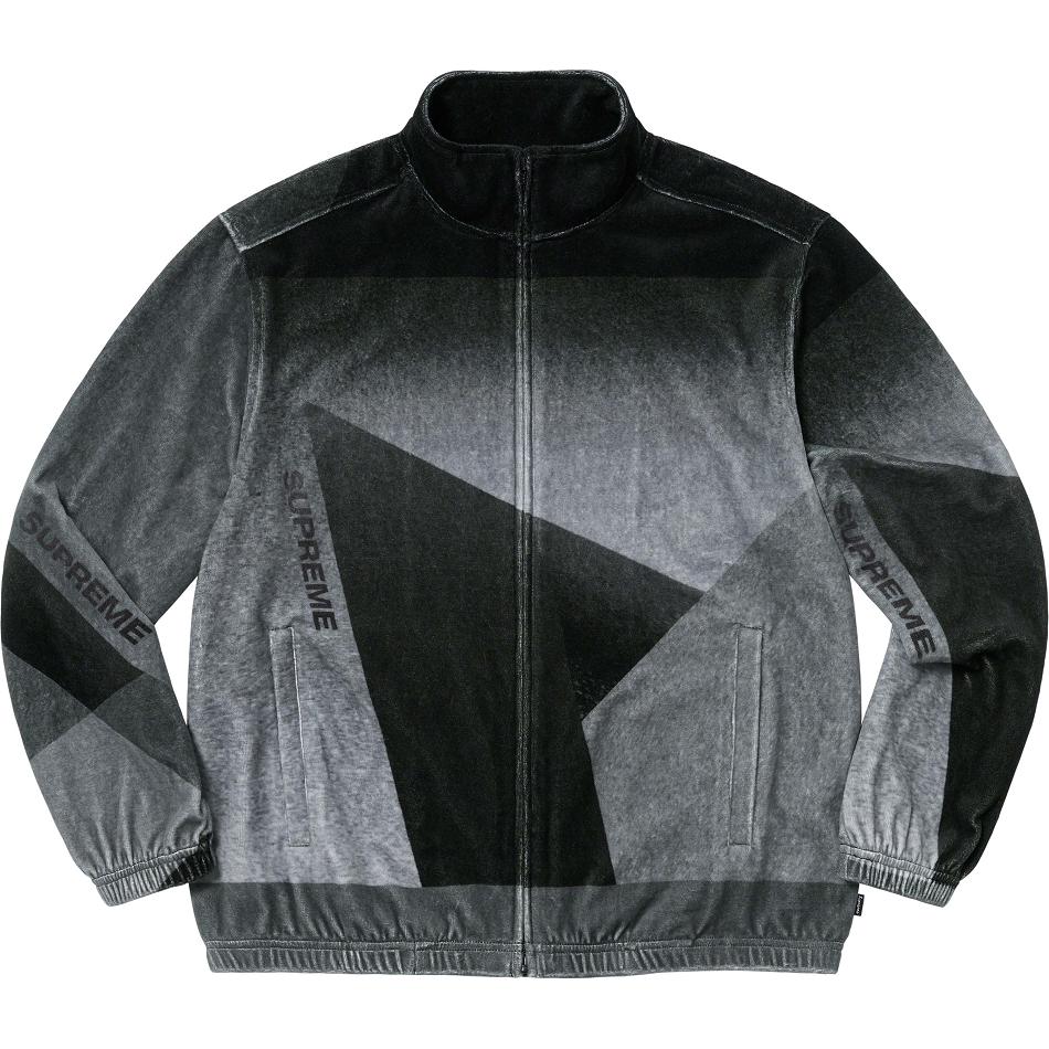 Supreme Geo Velour Track Jassen Zwart | BE141NB