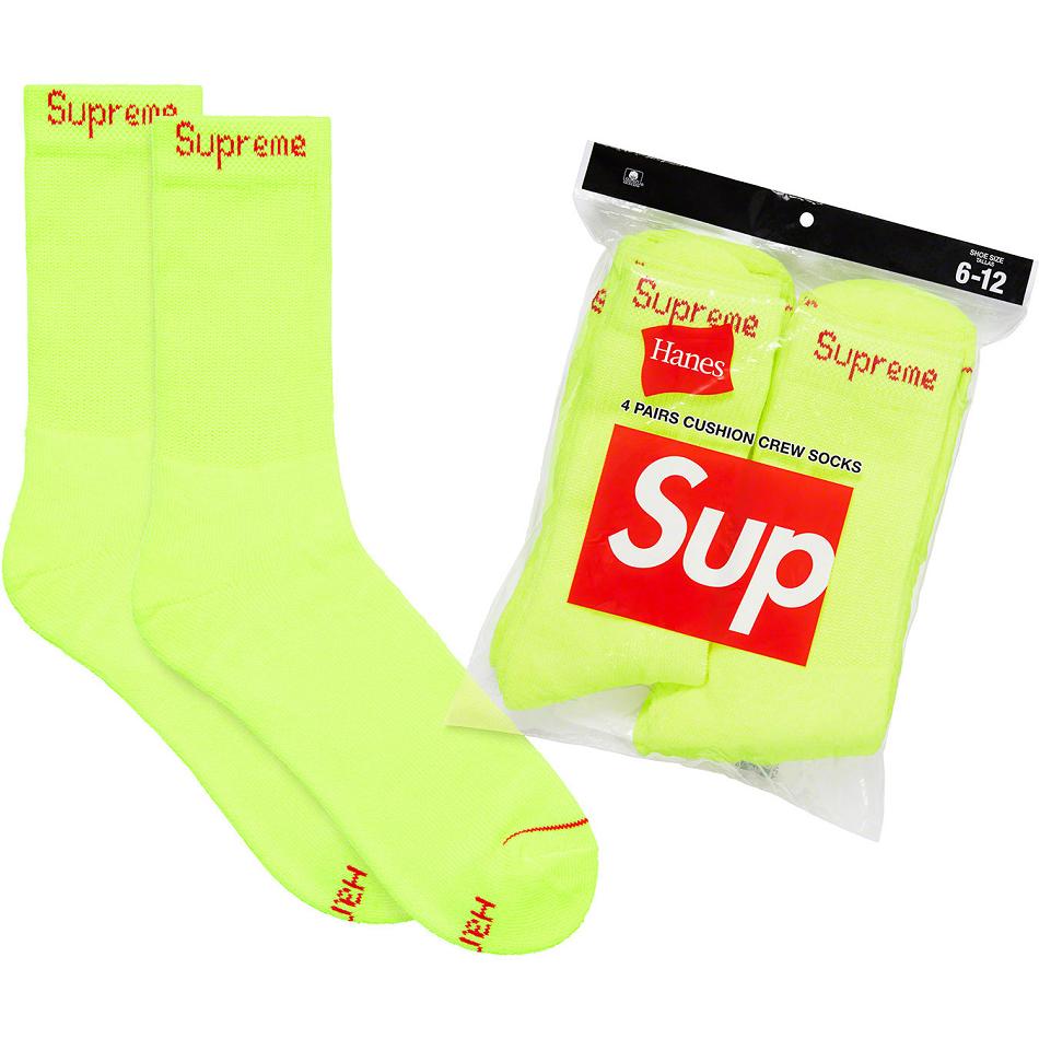 Supreme Hanes® Crew Socks (4 Pack) Sokken Groen | BE488IS