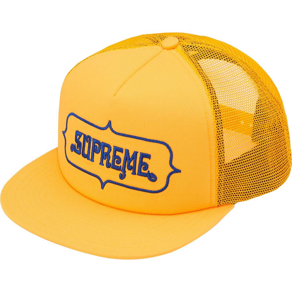 Supreme Highest Mesh Back 5-Panel Hoeden Geel | BE460YU