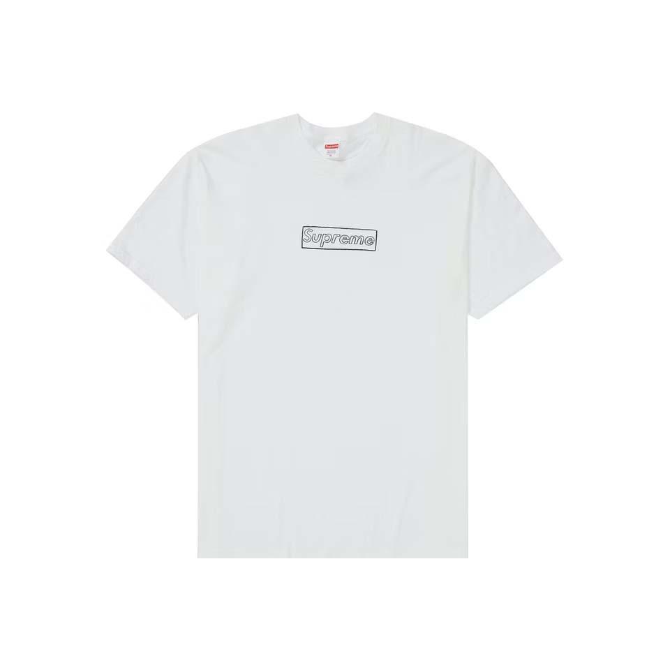 Supreme Kaws Chalk Logo T-shirts Wit | BE394KI