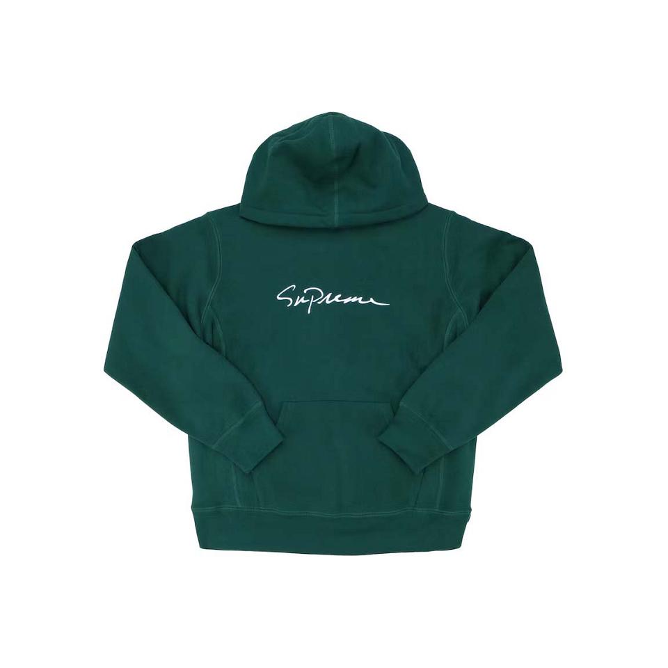 Supreme Klassieke Script Met Capuchon Sweatshirts Groen | BE323NB