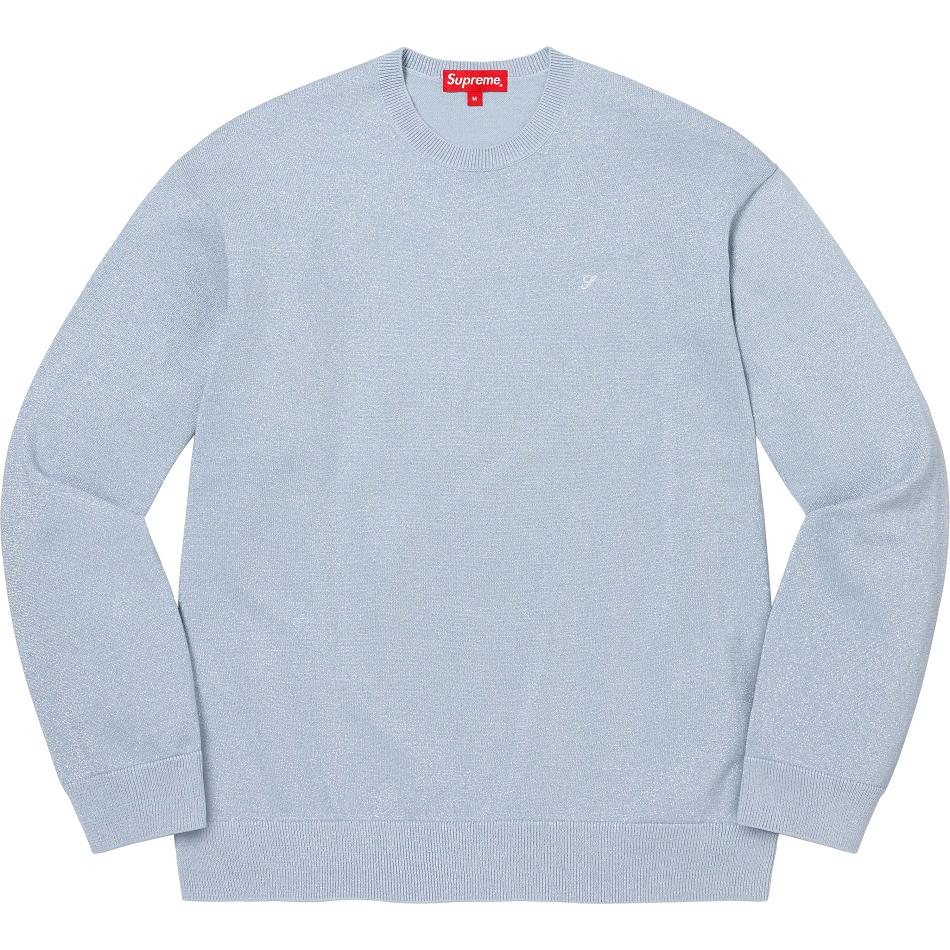 Supreme Metallic L/S Top Truien Turquoise | BE257AP