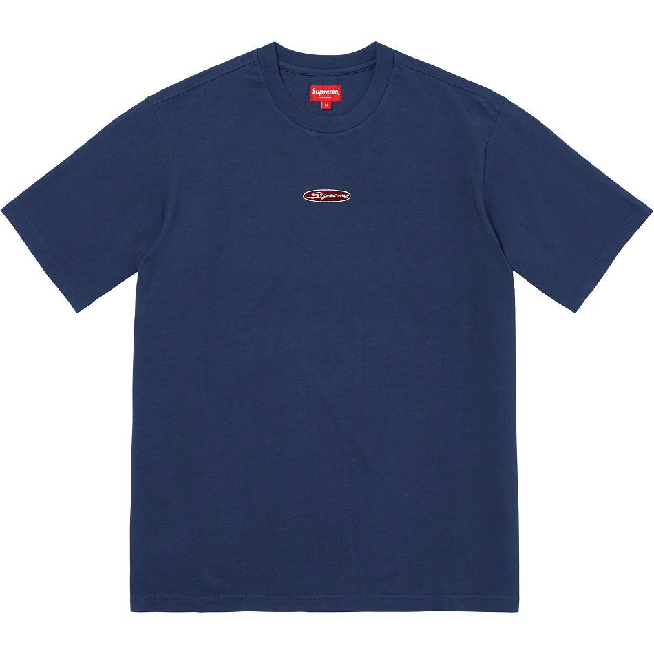 Supreme Oval Logo S/S Top Truien Donkerblauw | BE253UT