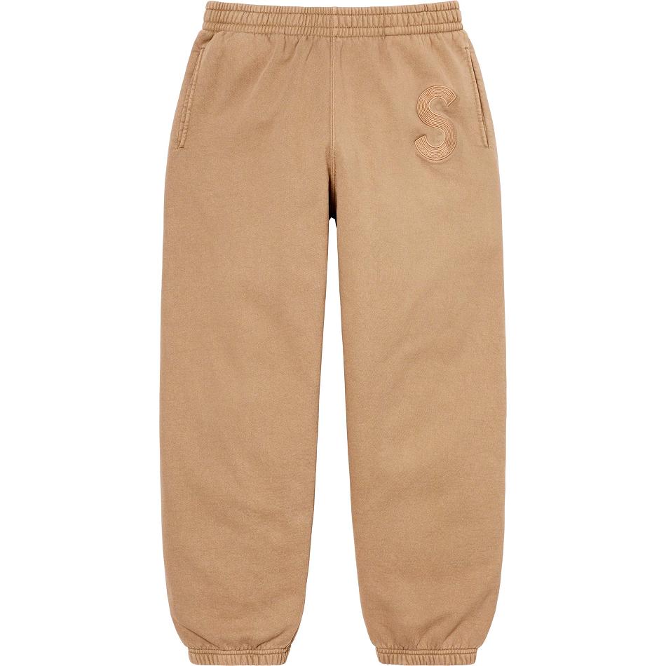 Supreme Overdyed S Logo Sweatpant Broek Bruin | BE186KI