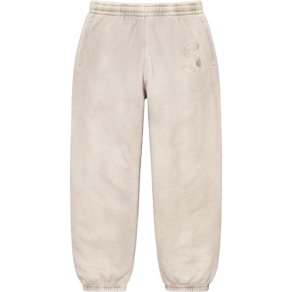 Supreme Overdyed S Logo Sweatpant Broek Beige | BE189XF