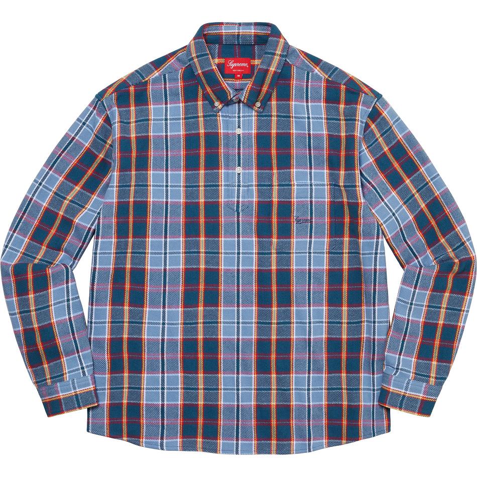 Supreme Pullover Plaid Flannel Overhemd Blauw | BE211JJ