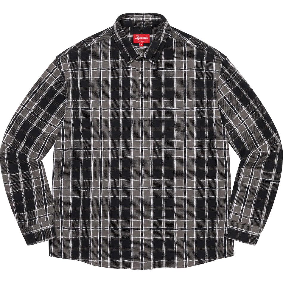 Supreme Pullover Plaid Flannel Overhemd Zwart | BE212KI