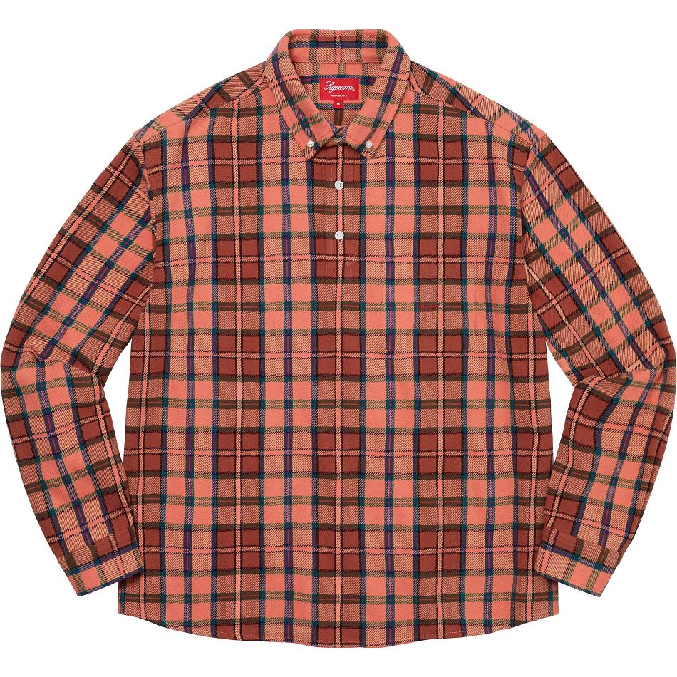 Supreme Pullover Plaid Flannel Overhemd Roze | BE213LH