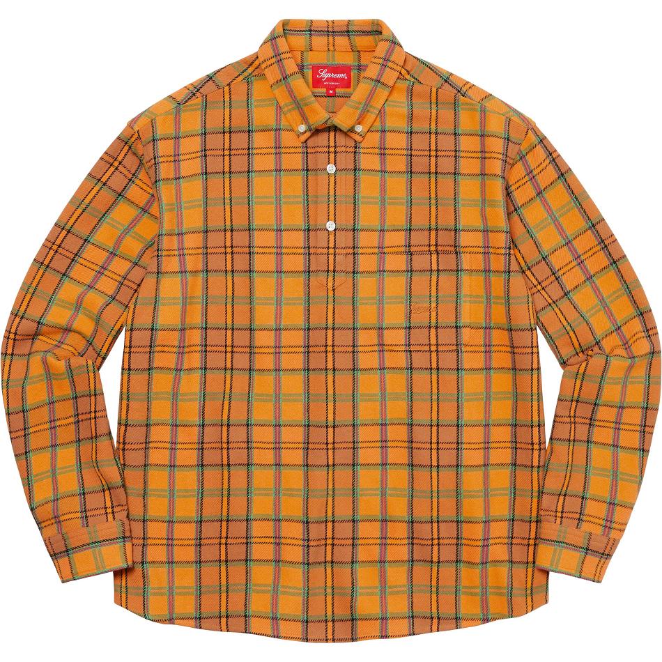 Supreme Pullover Plaid Flannel Overhemd Goud | BE214ZG