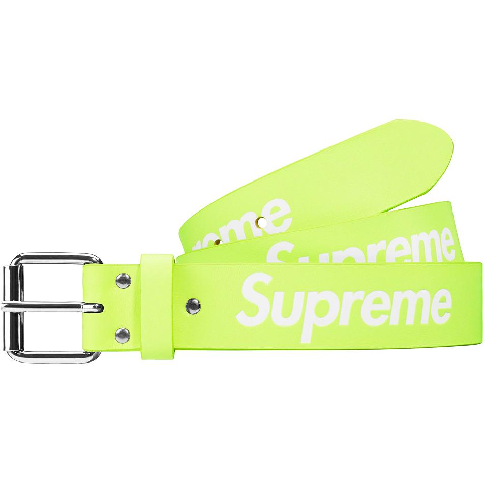 Supreme Repeat Leren Belt Riemen Groen | BE427NB