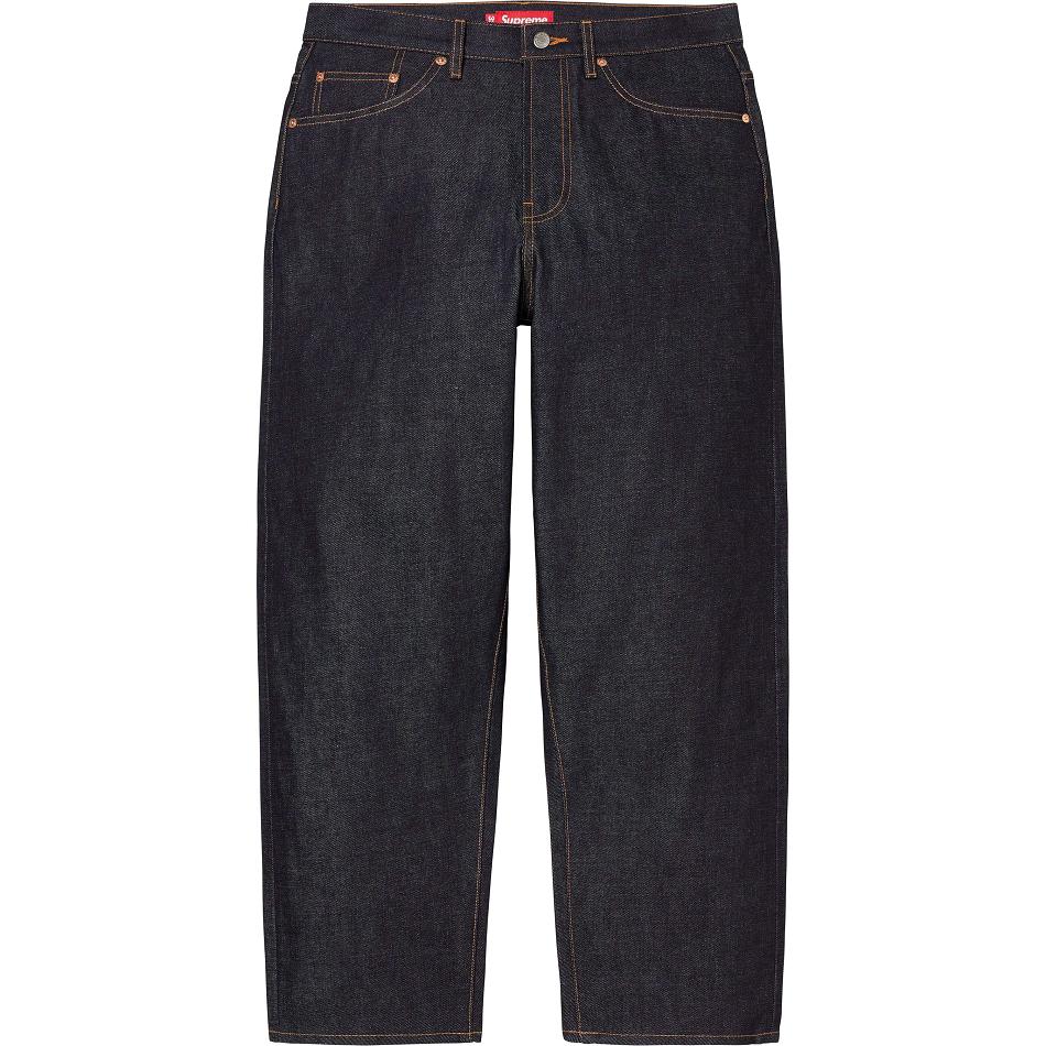 Supreme Rigid Baggy Jean Broek Zwart | BE164CE