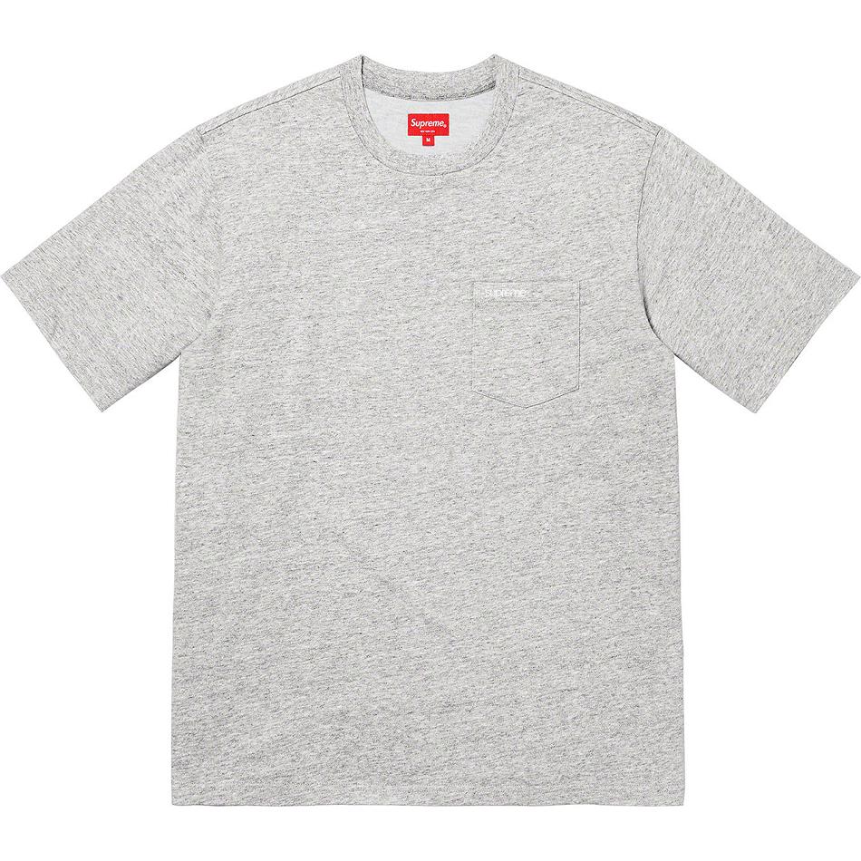 Supreme S/S Pocket Tee Truien Grijs | BE272MA