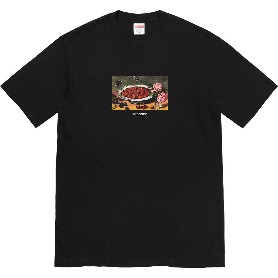 Supreme Strawberries Tee T-shirts Zwart | BE343LH