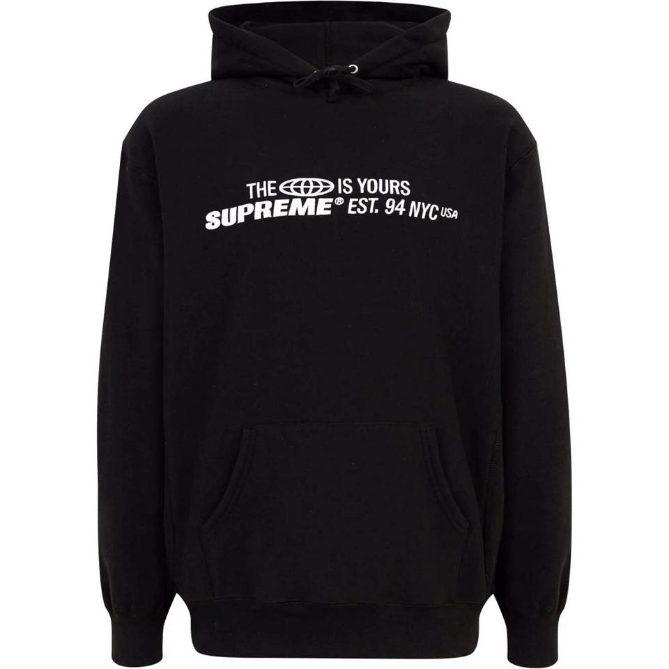 Supreme The World Is Yours Printed Hoodie Zwart | BE128SO