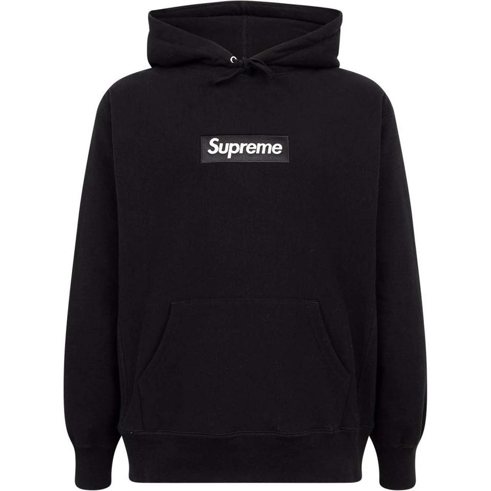 Supreme White Logo Hoodie Zwart | BE130FM