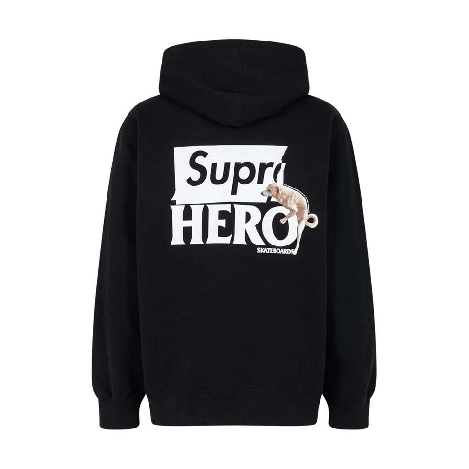 Supreme X Antihero Hoodie Zwart | BE132HK