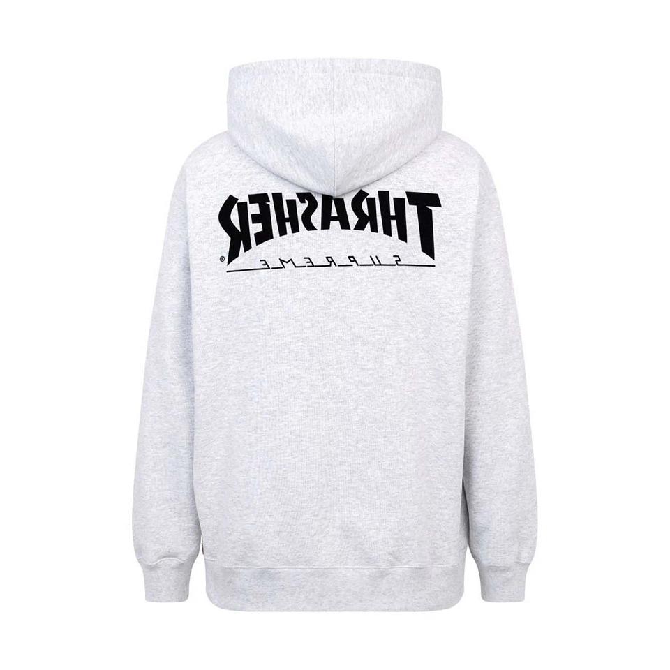 Supreme X Thrasher Logo Print “FW21” Hoodie Grijs | BE136ZG