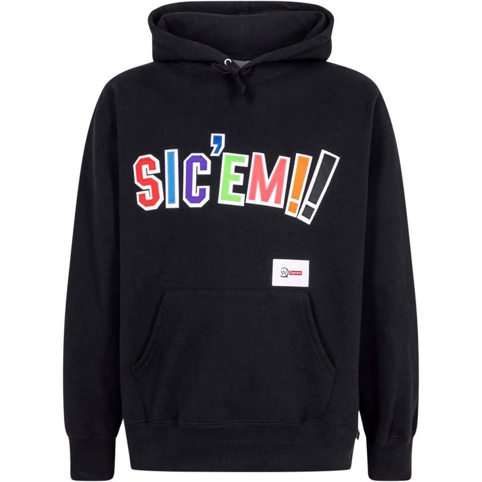 Supreme X WTAPS Sic’em! Hoodie Zwart | BE137XF