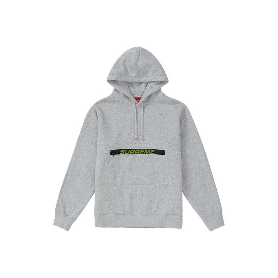 Supreme Zip Pouch Met Capuchon Sweatshirts Grijs | BE338FM