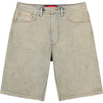 Supreme Baggy Denim Korte broek Khaki | BE234FM