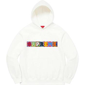 Supreme Beaded Met Capuchon Sweatshirts Wit | BE319XF