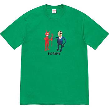 Supreme Business Tee T-shirts Groen | BE377QZ