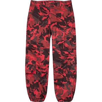 Supreme Cargo Pant Broek Rood Camo | BE197EX