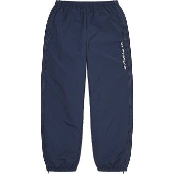 Supreme Full Zip Baggy Warm Up Pant Broek Donkerblauw | BE161LH