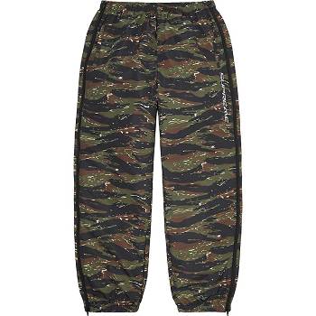 Supreme Full Zip Baggy Warm Up Pant Broek Groen Camo | BE163XF