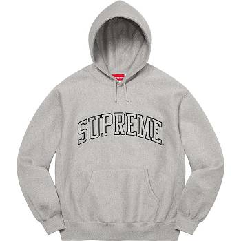 Supreme Glitter Arc Met Capuchon Sweatshirts Grijs | BE292ZG