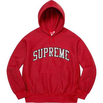 Supreme Glitter Arc Met Capuchon Sweatshirts Rood | BE295VD