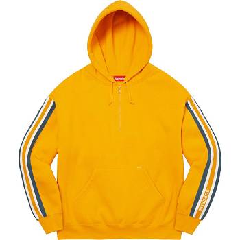 Supreme Half Zip Met Capuchon Sweatshirts Goud | BE297NB