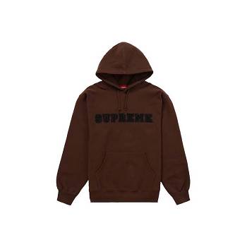 Supreme Kanten Met Capuchon Sweatshirts Bruin | BE325QZ