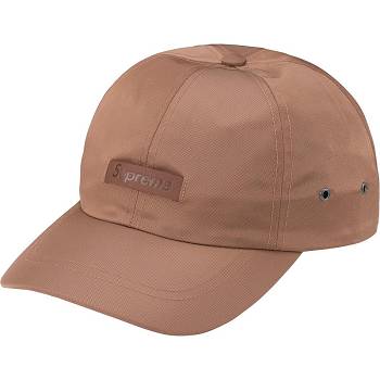 Supreme Leren Patch 6-Panel Hoeden Bruin | BE469GL