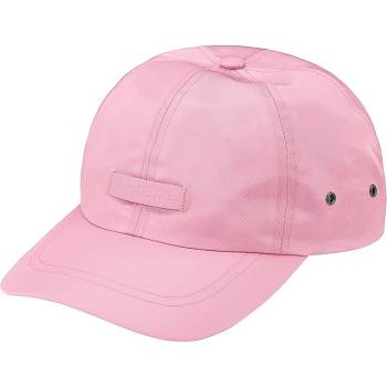 Supreme Leren Patch 6-Panel Hoeden Roze | BE468FM