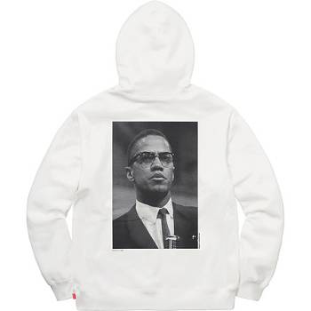 Supreme Malcolm X For Hoodie Wit | BE119EX