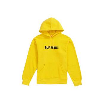 Supreme Motion Logo Met Capuchon Sweatshirts Geel | BE327EX