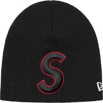 Supreme New Era® S Logo Beanie Hoeden Zwart | BE439AP