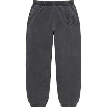 Supreme Overdyed S Logo Sweatpant Broek Zwart | BE188ZG