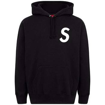 Supreme S Logo Split Hoodie Zwart | BE122YU