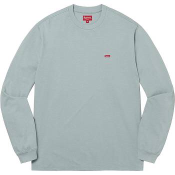 Supreme Small Box L/S Tee Truien Turquoise | BE246MA